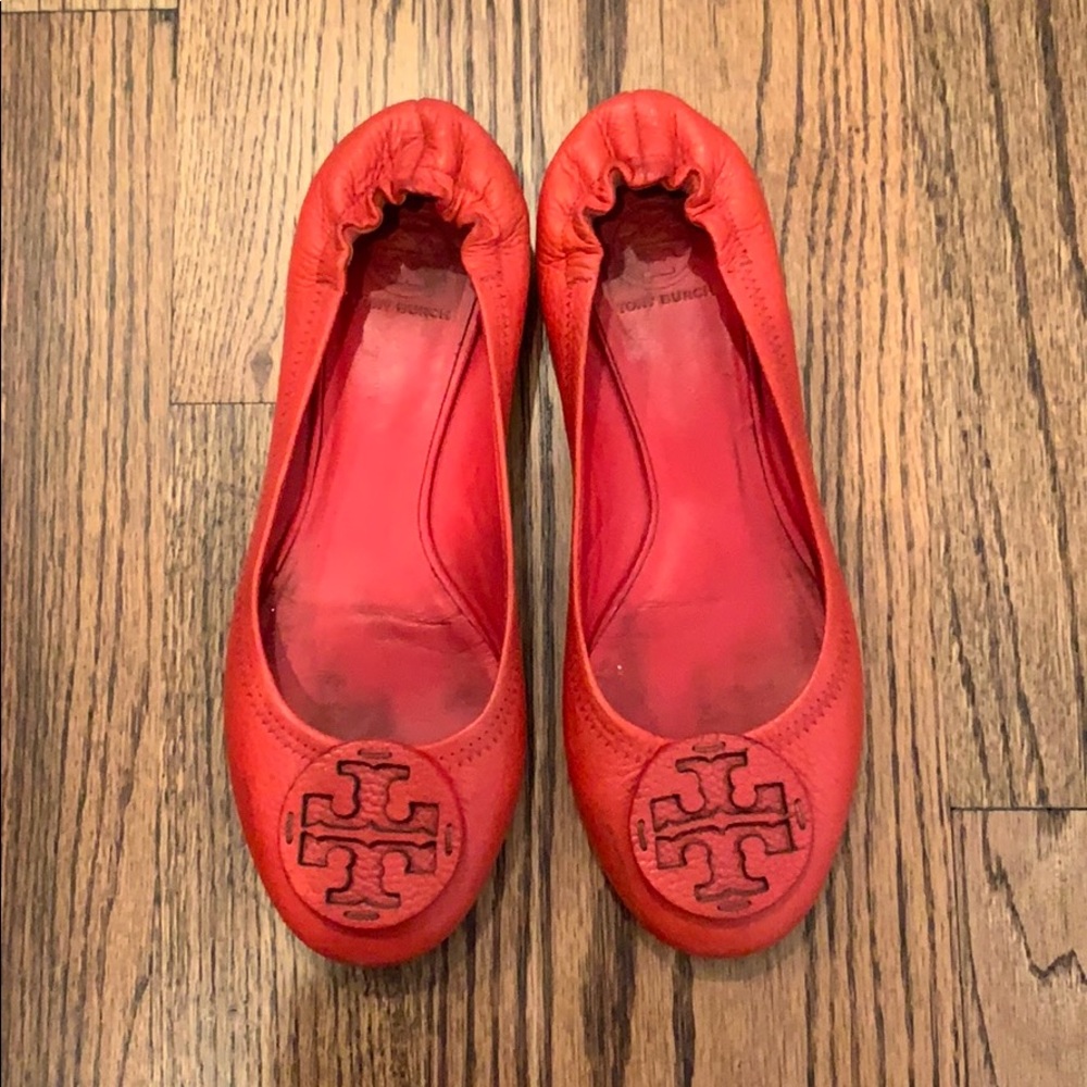 Women’s - 8.5 Tory Burch Reva Bougainvillea Flat